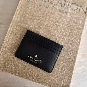 Kate Spade Black Card Holder - Excellent Condition